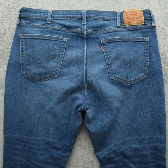 Levi's 541 Jeans Mens Size 42x30* Blue Athletic Slightly Tapered Stretch Denim - Picture 13 of 16